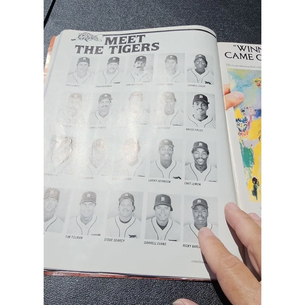 1987 Detroit Tigers Official Scorebook &‎ Program MLB Baseball